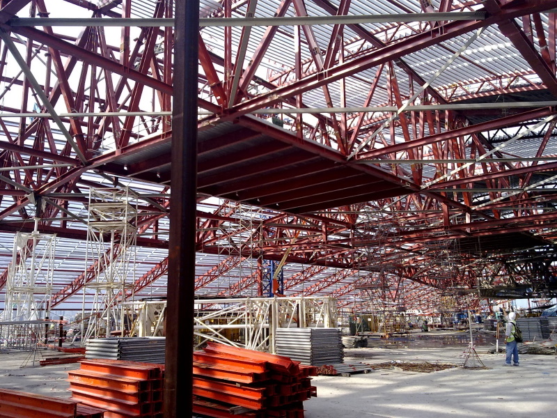 Fabrication and Erection of Structural steel for Marina Bay Sand Mice Facilities Roof