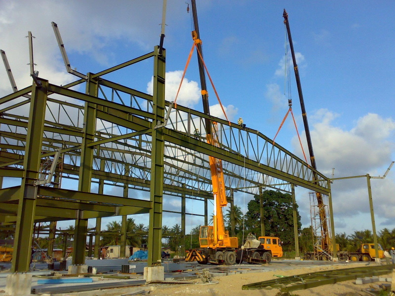 Fabrication and Erection Work for Aircraft Hanger